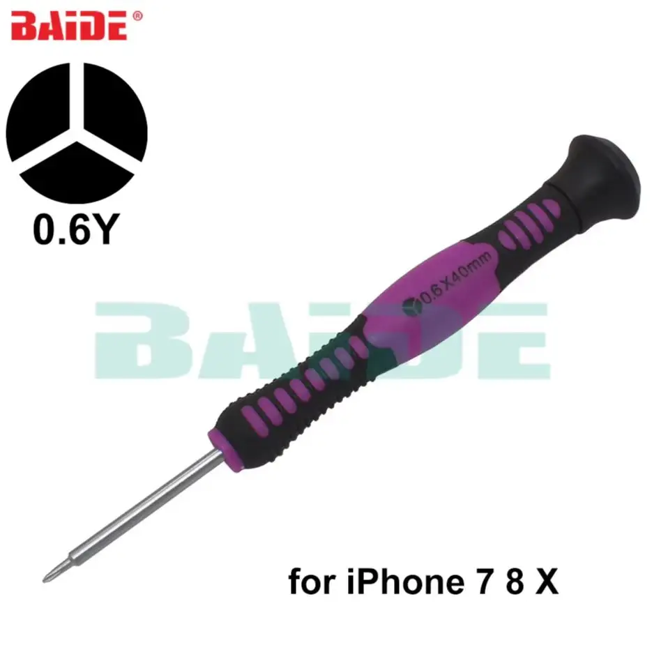

High Quality Y0.6 x 40mm Screw Driver Triwing 0.6Y Screwdriver for iPhone 7 8 X Plus Watch Inside Screw Repair Tools 200pcs/lot