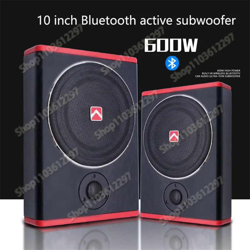 

Новый мощный активный автомобильный модифицированный динамик 12 В с Bluetooth 10-дюймовым ультратонким сабвуфером 600 Вт