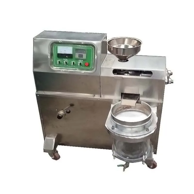 50 type sesame oil press, new stainless steel hot-pressed small spiral sesame oil press