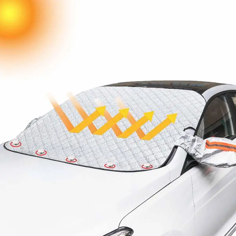 

Universal Car Front Windshield Cover Auto Sunshade Snow Ice Protection Cover Anti Snow Frost Ice Shield For Car Accessories