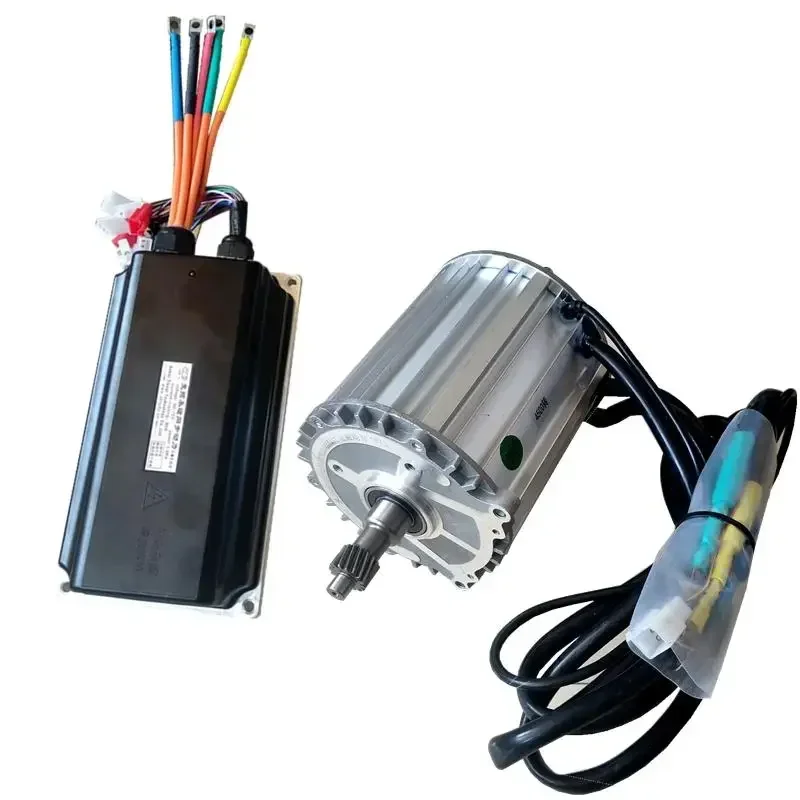 60V72V Electric Three/Four-Wheel Motor 2000W Permanent Magnet Synchronous Sine Wave High Speed Motor with Controller 4500RPM