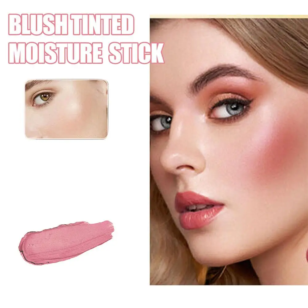 Multi Functional Blush Stick Waterproof Long Lasting Easy Color Delicate Moisture 3 in 1 Makeup