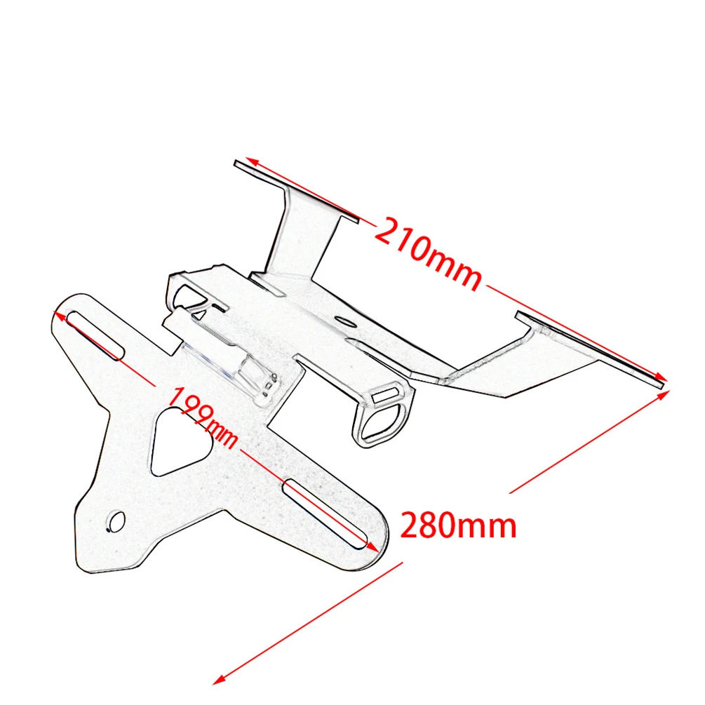CB650R CBR650R License Plate Holder Tail Light Bracket Tidy Fender Eliminator For Honda CB CBR 650R 2019-2023 Accessories image 6