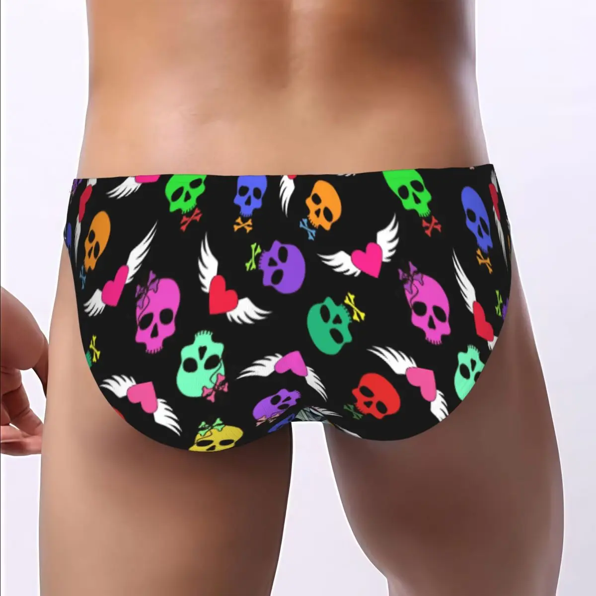 Skull Men's Underwear Soft Breathable Briefs Sexy Male Panties High Quality Ropa Interior
