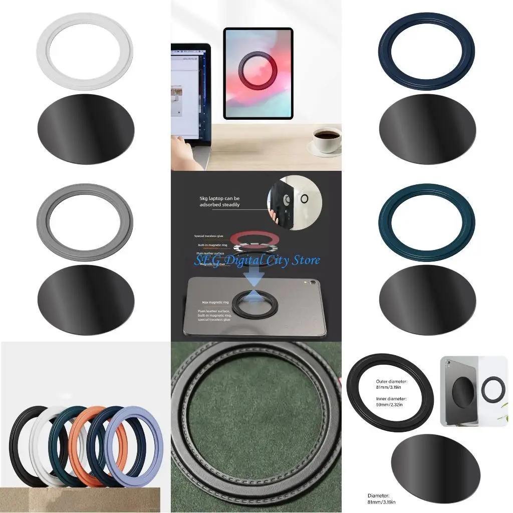 

U75B Car Wall Mount Magnet Mount Holder Stand Strong Adhesive Base Powerful For Kitchen Gym Car Installation