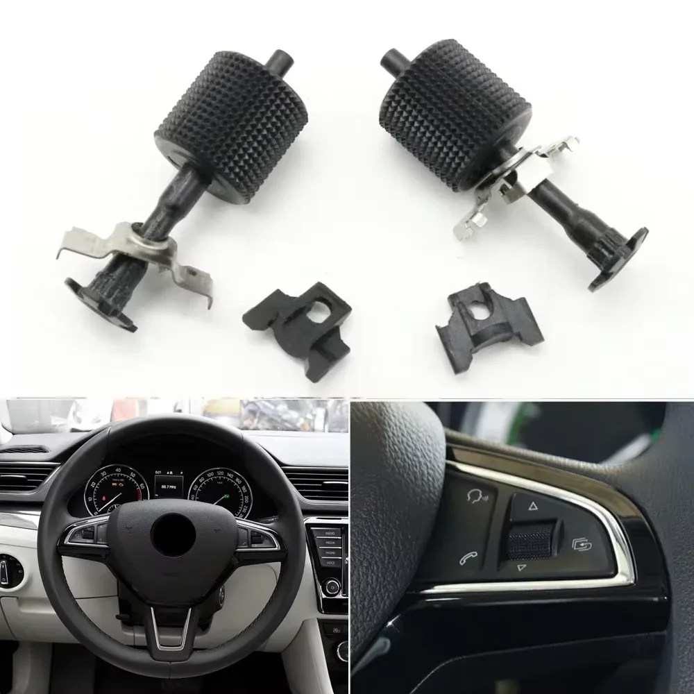 Multifunctional Steering Wheel Button Key Steer Switch Roller For Skoda Rapid Spaceback Karoq Kodiaq Fabia Scala Yeti Octavia