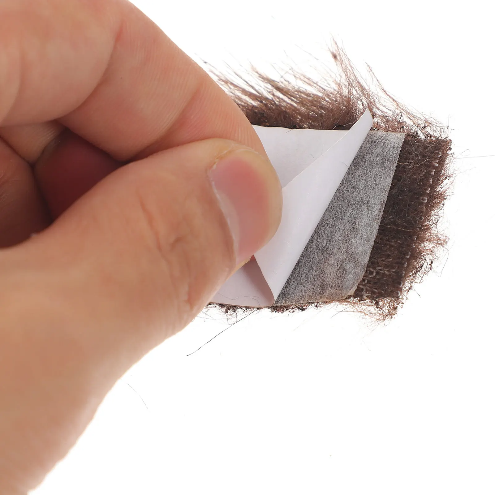 1 ensemble de faux barbe et faux sourcils en tissu souple, accessoire pour mascarade, carnaval, spectacle sur scène, séance photo, fournitures de fête, décoration pour cosplay.