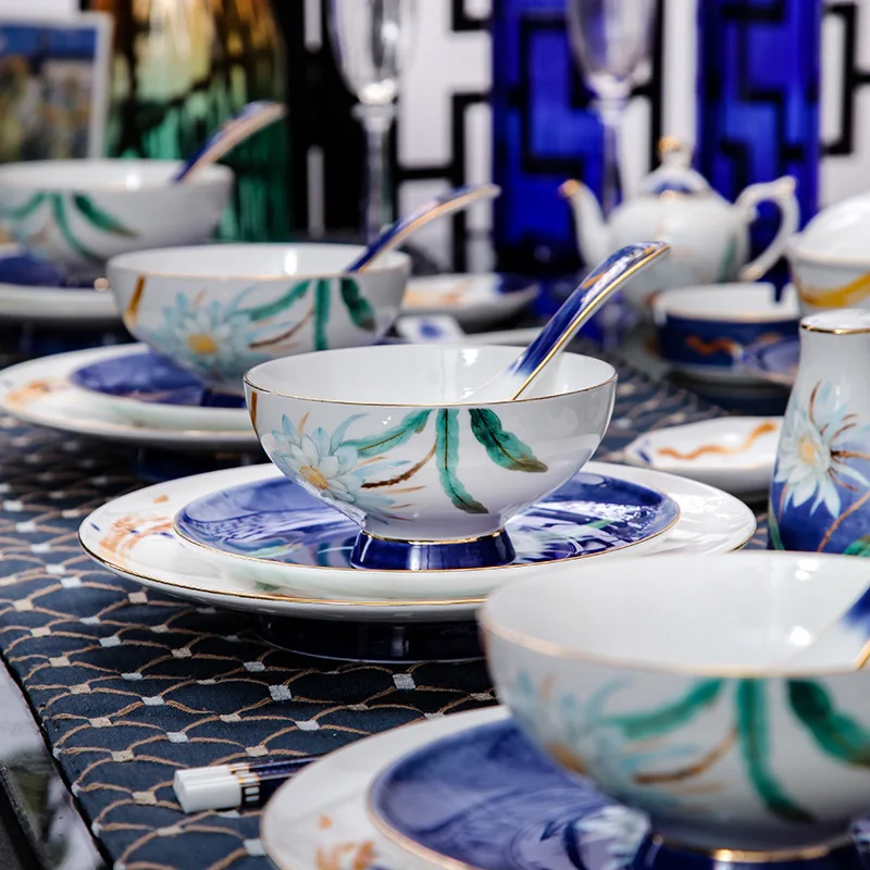 

HYS dinnerware set - ceramic bone china tableware gift box