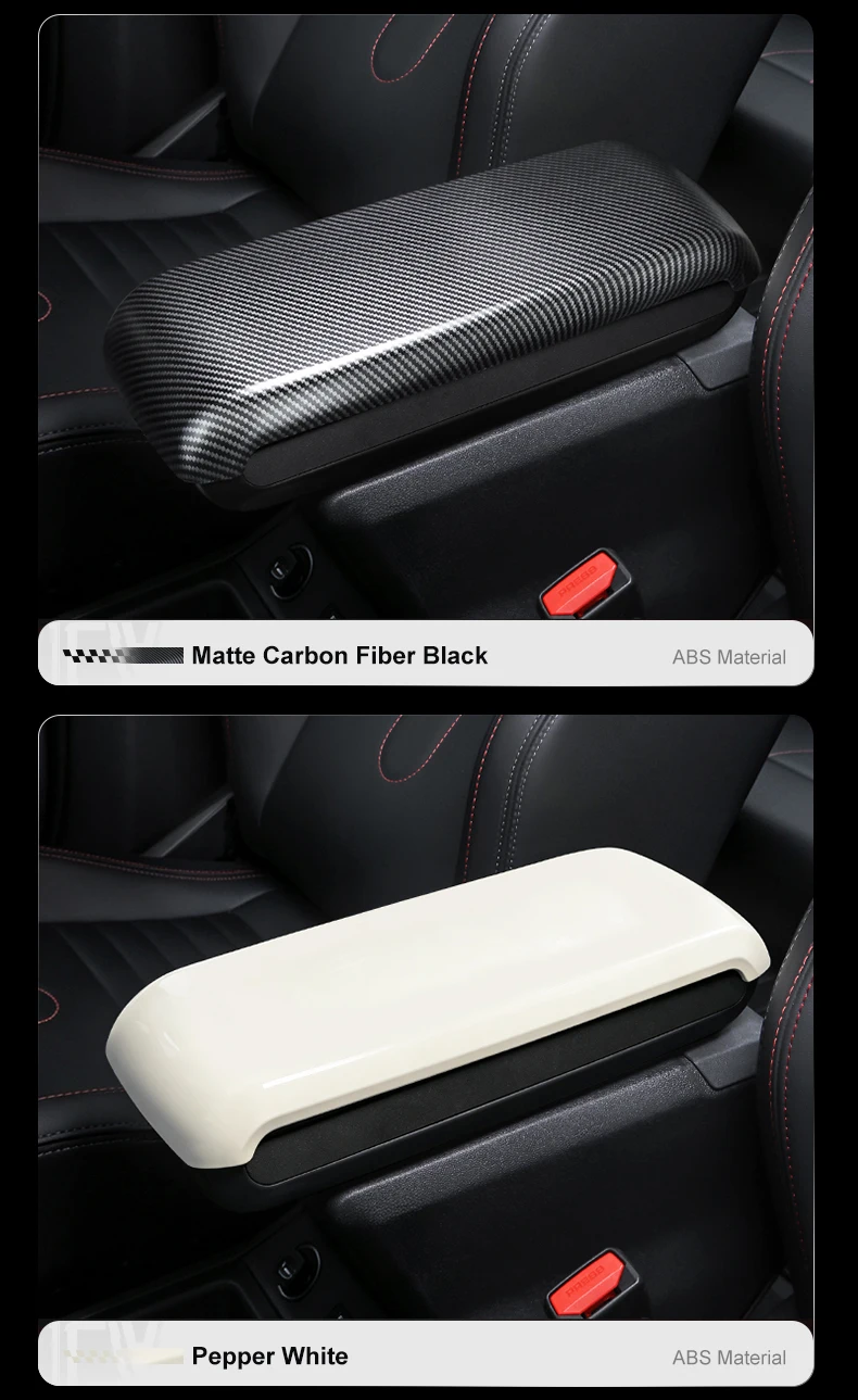 Für MINI Countryman U25 Auto Mittelkonsole Aufbewahrungsbox Armlehnenabdeckung ABS Kratzfest Auto-Innenausstattung Zubehör – Detail 18