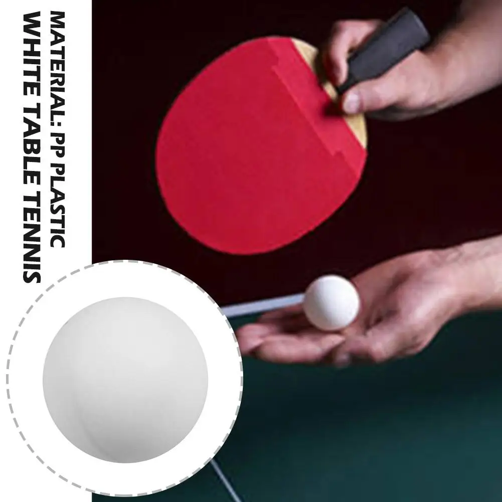 6pcs White Table Tennis Ping-pong Ball Light Weight DIY Toys Tools Training Ball Halloween  Easter Birthday Party Decorations