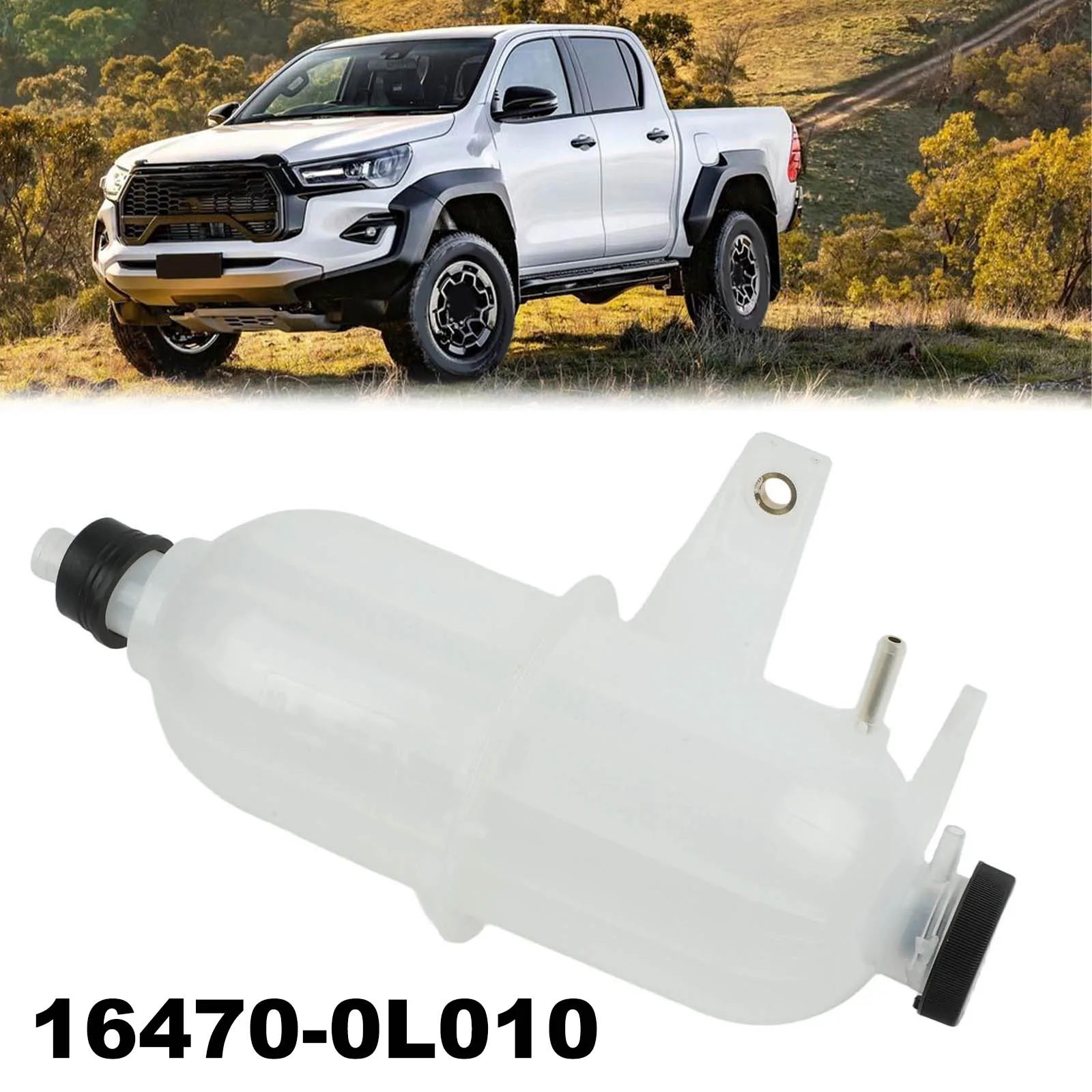 

Car Cooling System Black Radiator Overflow Bottle Wear-Resistant Practical Design Reliable Performance ABS Material