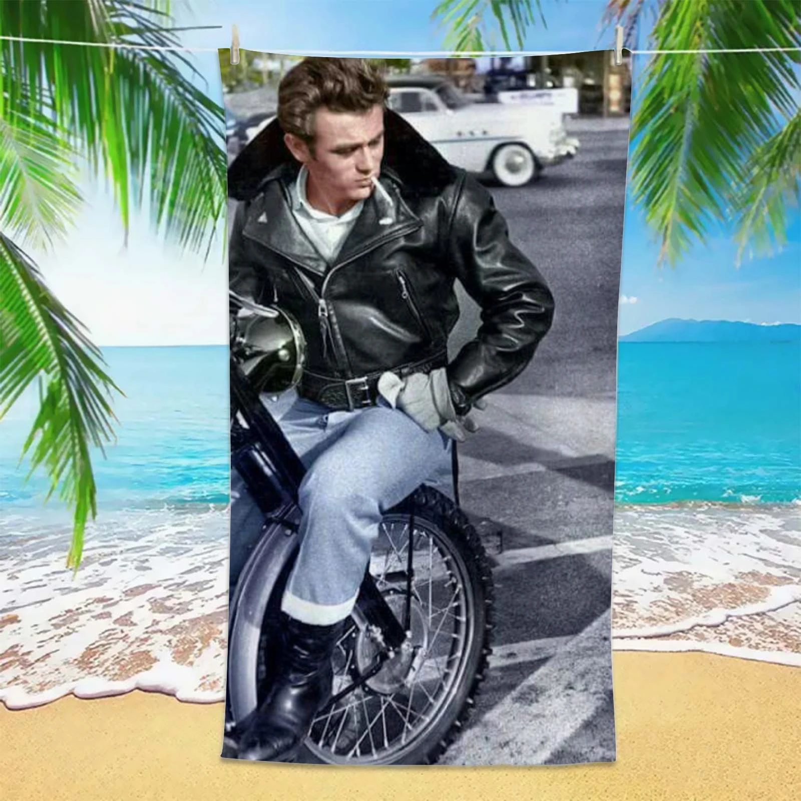 J-James D-Dean Beach Towel Custom Towel 3D Print Super Absorbent Quick-dry for Summer Vacation Outdoor Camping Perfect Gift