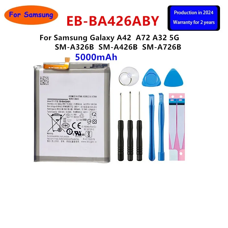 

Brand New EB-BA426ABY 5000mAh High Quality Replacement Battery For Samsung Galaxy A42 A72 A32 5G Mobile Phone+Tools