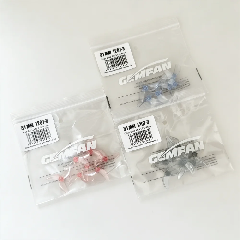 

Пропеллеры Gemfan 1207 31 мм, 3-лопастные, из поликарбоната, 4CW+4CCW - легкие (0,15 г) для мини-дронов Tiny Whoop и микро-дронов 0702