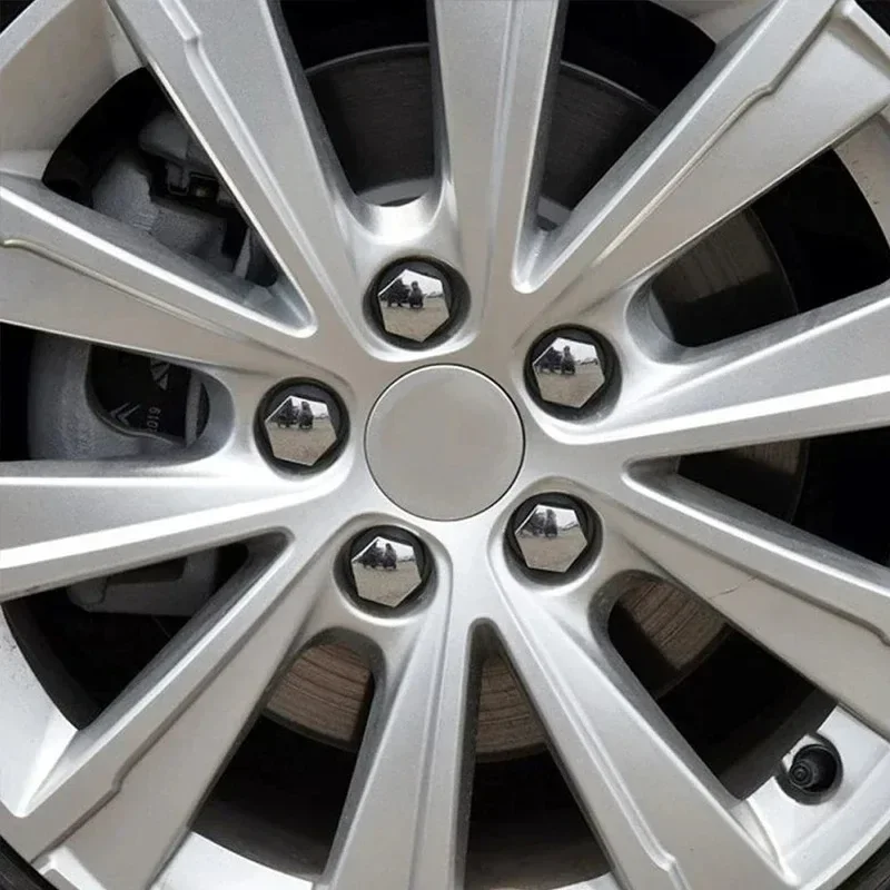 For Porsche Cayenne Panamera Taycan 911 918 20Pcs Universal 17 19 21 mm Plastic Car Wheel Nut Covers Bolt Caps Car Accessories