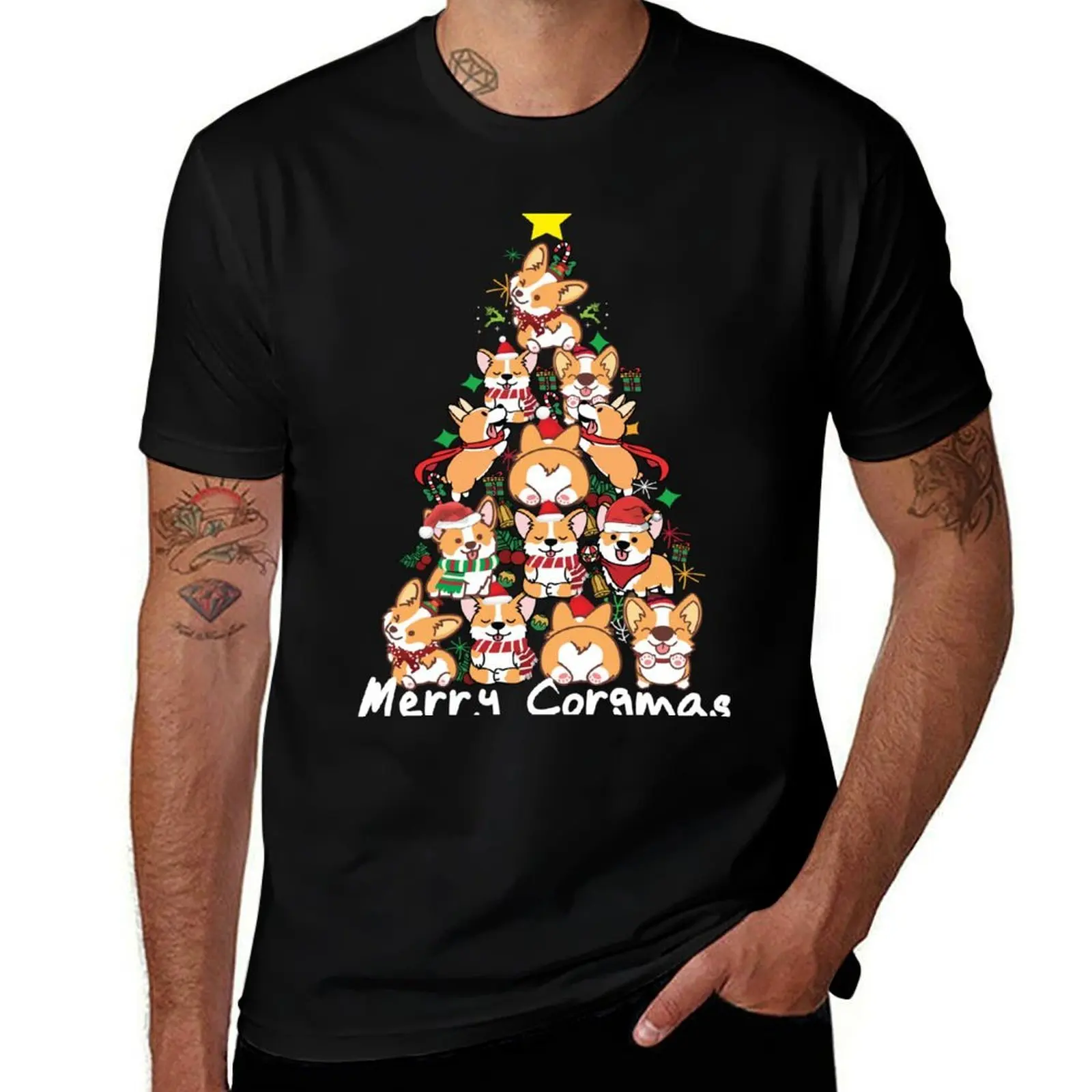 

Merry Corgmas. Christmas Corgis. Corgis Christmas Tree T-Shirt t shirt personalised anime t shirts oversize T-Shirt