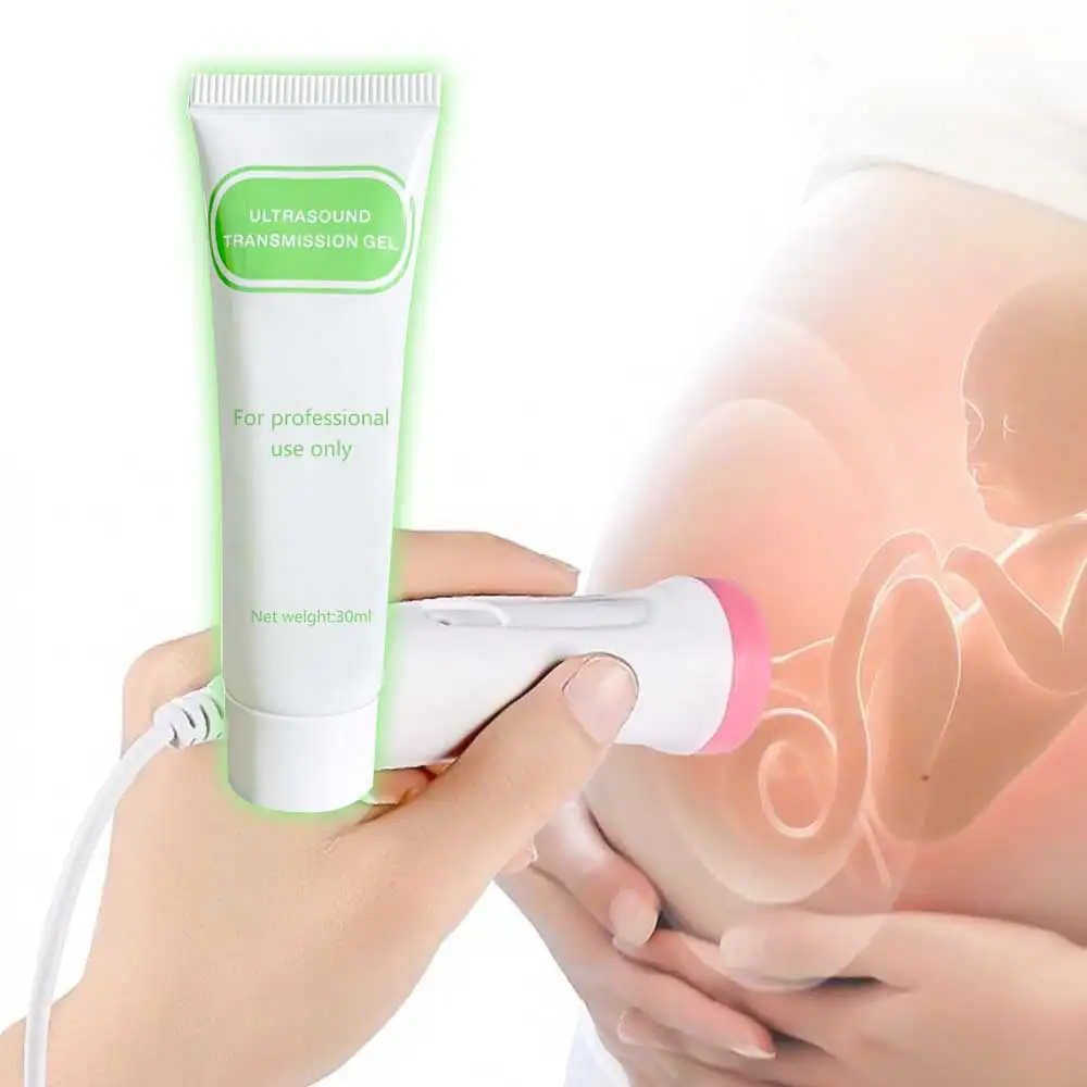 Gel de transmissão de ultrassom para doppler fetal monitor de bebê gravidez mulheres monitor de freqüência cardíaca gel sem radiação sonar 30ml