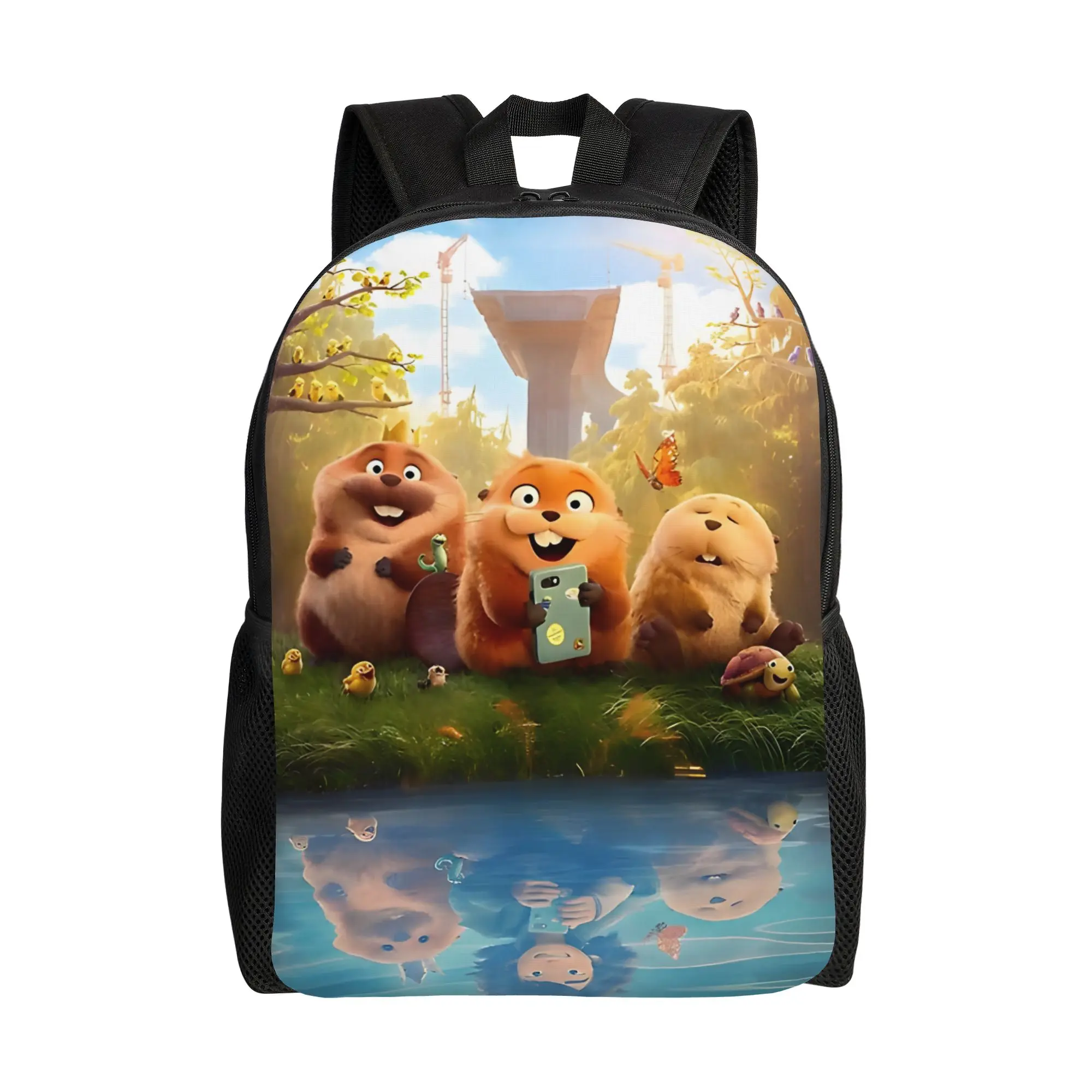 

Back to school season Super Quality Hoppers Movie Poster Daypack College Student Knapsack Backpack