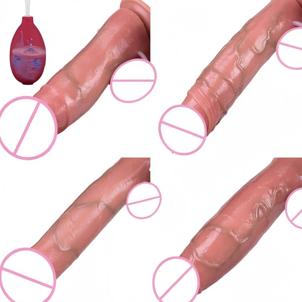 SXXY 5 Styles Squirt Dildos Super Realistic Flexible Anus Vagina Dilators Silicone Soft Butt Plug   Sex Toys