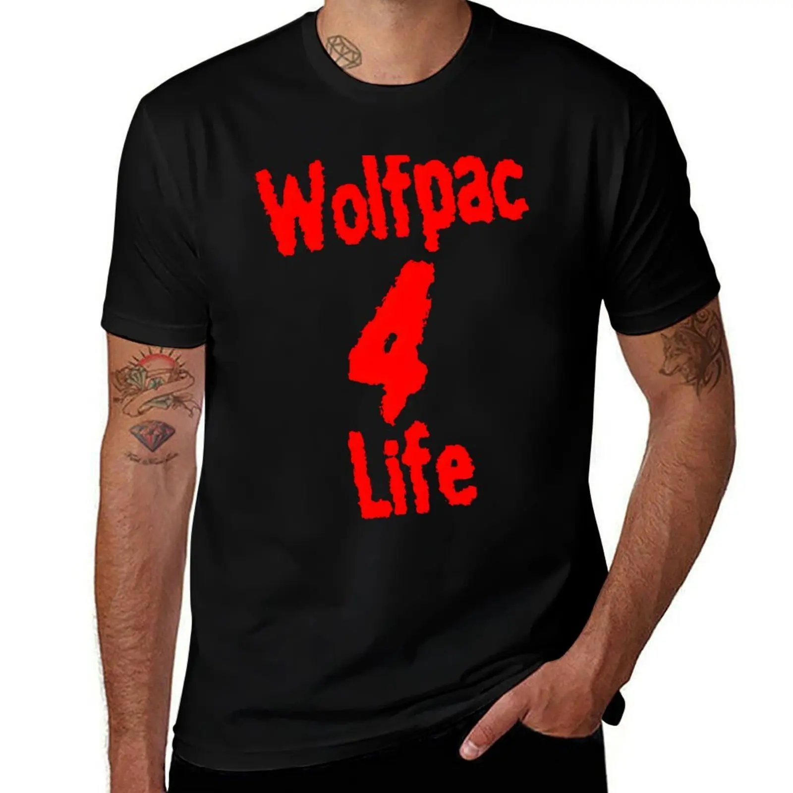 

Wolfpac 4 Life Classic - футболка Pro Wrestling, синие арховные винтажные футболки, набор футболок для мужчин