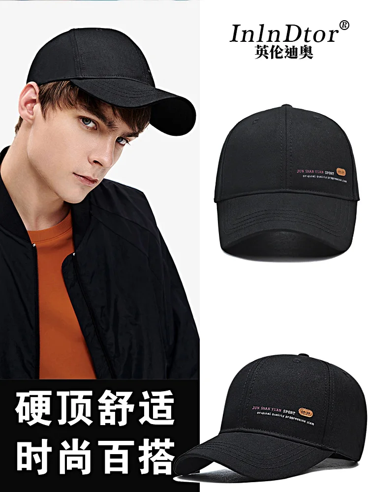 

InlnDtor new cotton golf baseball cap sweat-absorbing breathable outdoor bald head large size hard top cap