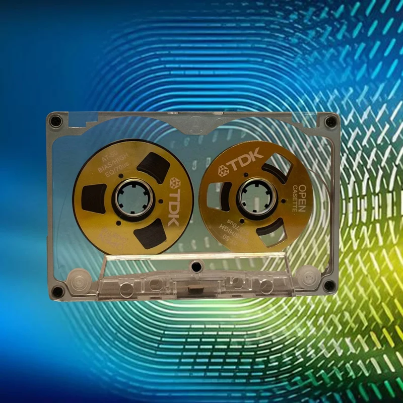 55 Minute Blank Tape Disk Double-Sided Metal Small Open Disk Blank Cassette Tape Tape Disk