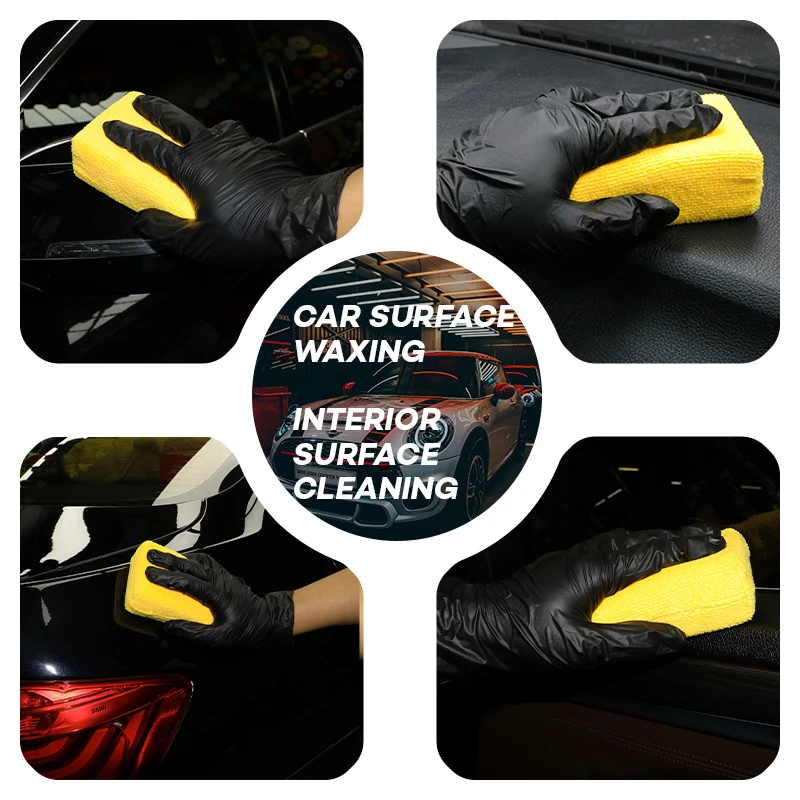 Car Wax Applicator Pads Microfibre Polishing Sponges Soft Auto Detailing Waxing Sponge Cleaning Foam Car Paint Care Pad view 5