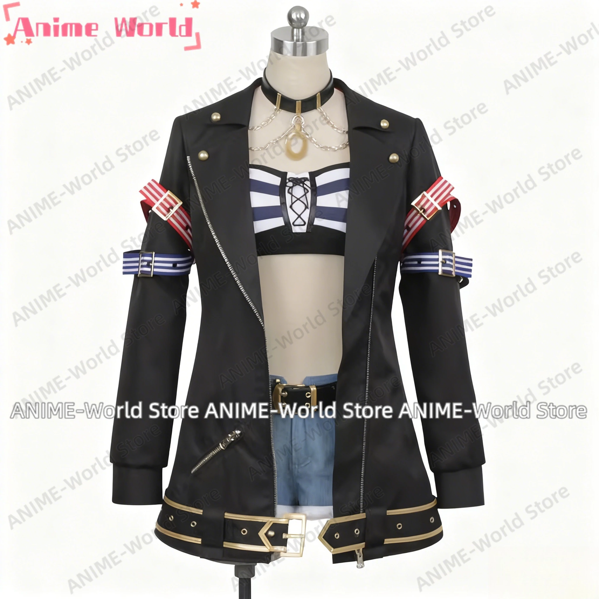 《Custom Size》Anime Game Anime Uma musume Pretty Derby Gold City Cosplay Costume Dress Wig Shoes Halloween Christmas Uniform view 2