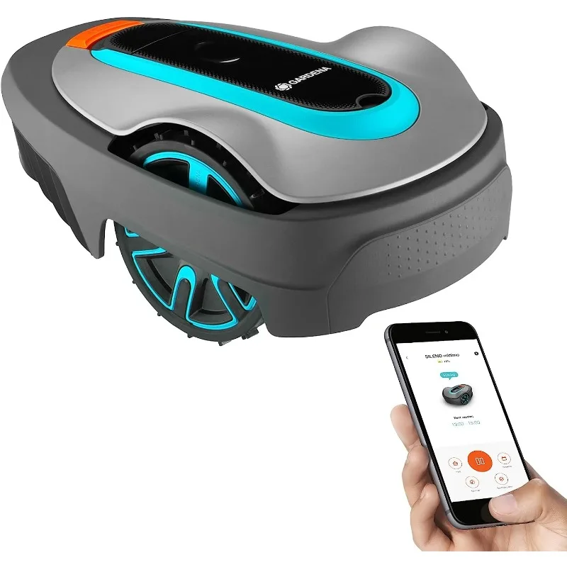 GARDENA 15001-41 SILENO City - Automatic Robotic Lawn Mower, with Bluetooth app and Boundary Wire