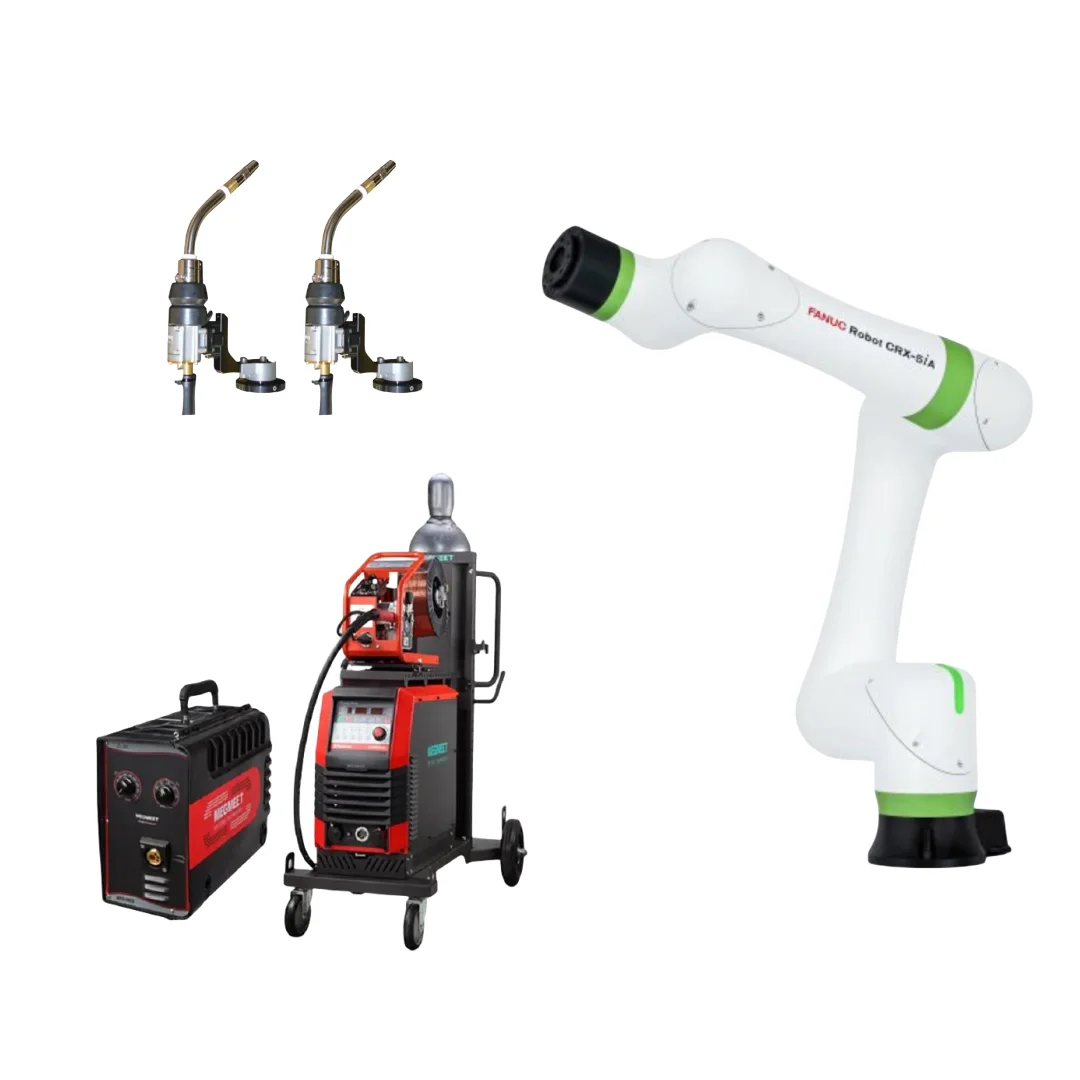 6 Axis Payload 5kg Fanuc CRX -5iA Collaborative Robot With MIG MAG Welder As Automation Multi Functional Welding robot