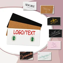 100PCS Personalize Shiny Printing White Paper Hoop Earrings Cardboard Display Holder For Jewelry Making Small Business Packages