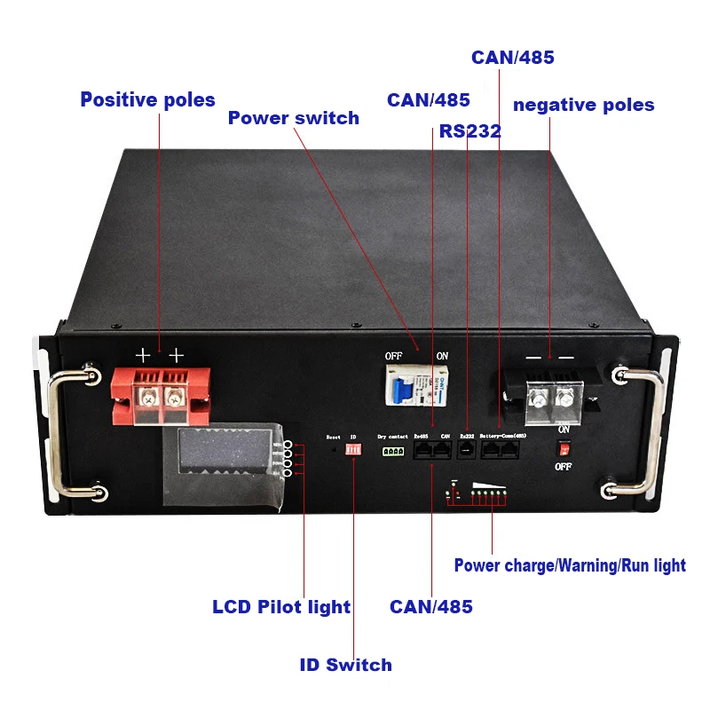 WellSan Hurtowy power bank 48V 51.2V 300ah 200ah 100ah LiFePO4 Akumulator 15kWh 20kwh 30kwh z RS485 do magazynowania energii