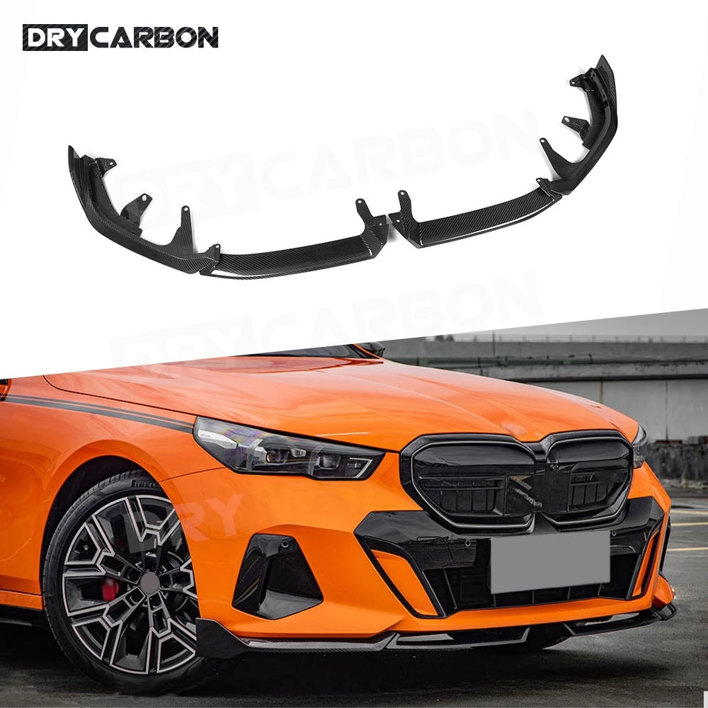 

Body Kits for BMW 5 Series G60 G68 M Sport 2024+ Carbon Fiber Front Bumper Lip Chin Spoiler FRP Front Bumper Lip Car Decoration