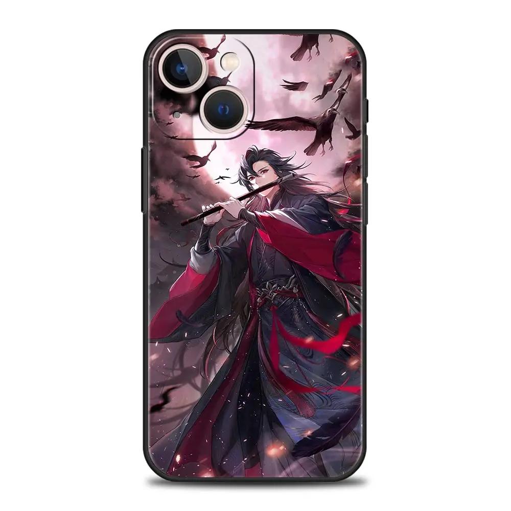 MDZS Anime Mo Dao Zu Shi Wei Wuxian Luxury Soft Phone Case For iPhone 13 15 14 12 11 Pro MAX XR X SE XS 7 8 Plus Full Cover