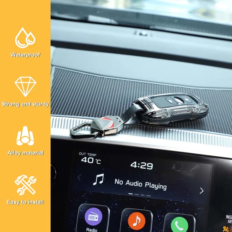 ZincAlloy Key Case Mecha Car Key Fob Cover Keychain Car Supplies For Subaru Forester XV Crosstrek BRZ Outback Legacy 2019-2026 view 4