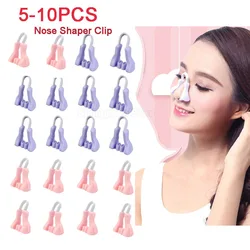 5-10pc Nose Shaper Clip Nose Up Lifting Shaping Bridge Straightening Slimmer Device Silicone Nose Slimmer Hurt Beauty Tools