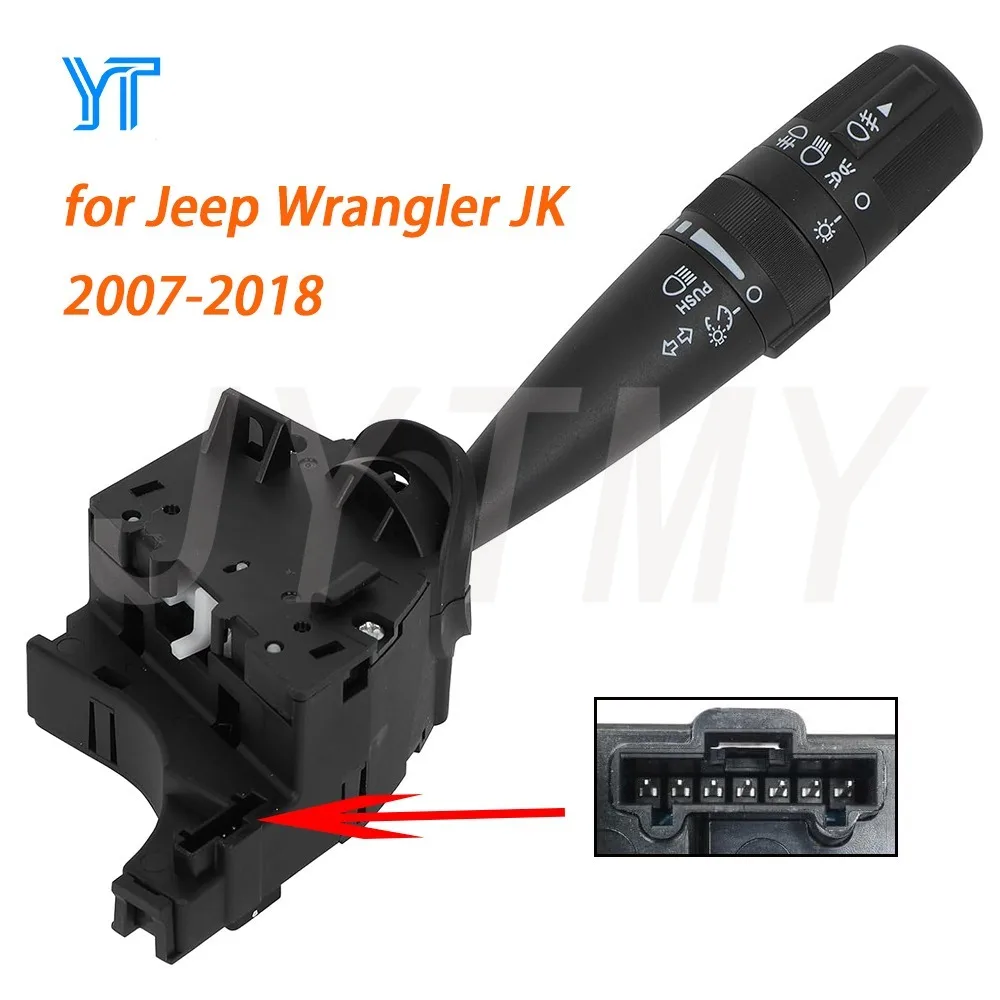 

Multi-Function Turn Signal Headlight Switch Replacement Parts for Jeep Patriot Wrangler Jk 2007-2018 Car Accessories 5183946AC