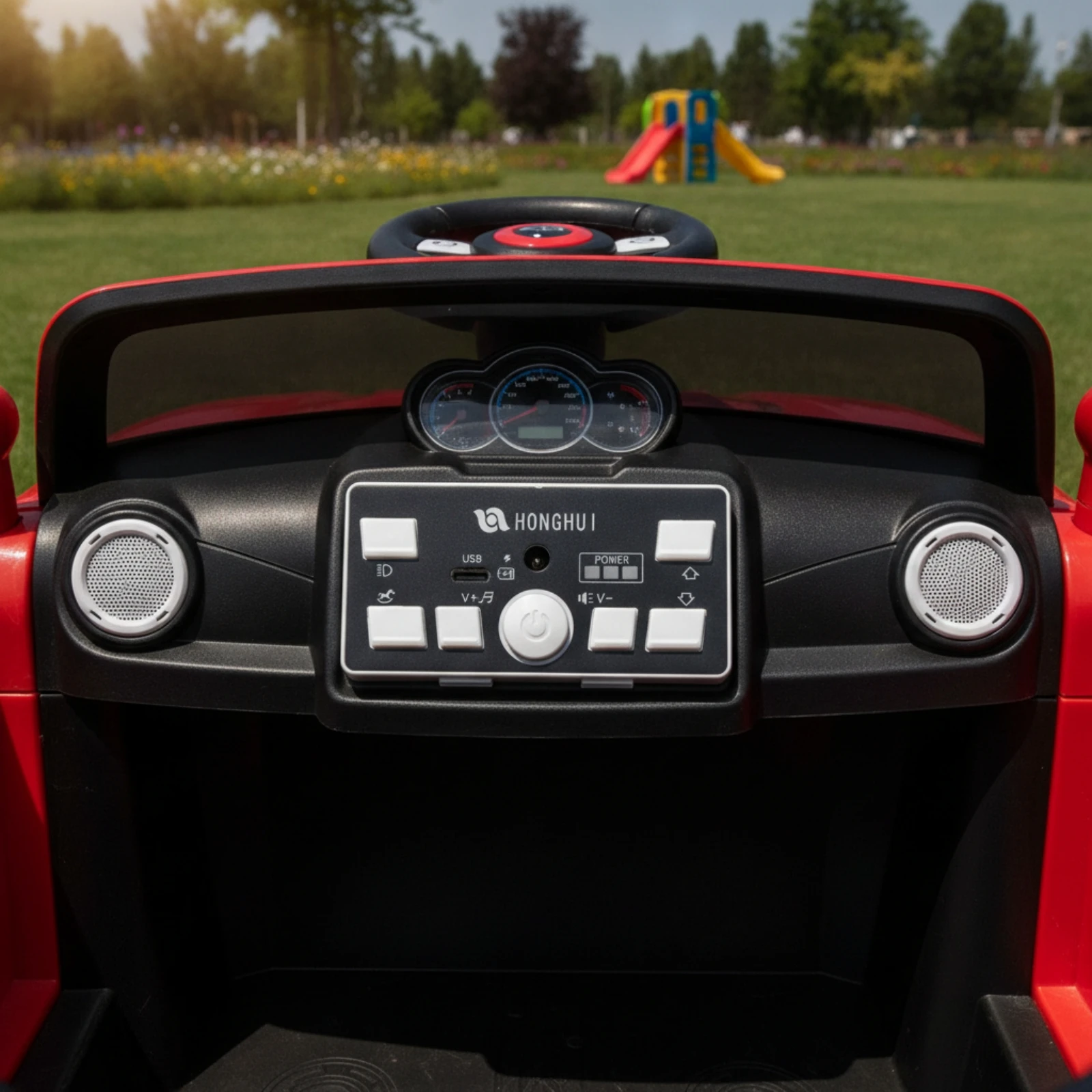 Push-Along Car Controller Compact Controller with USB Port for Children