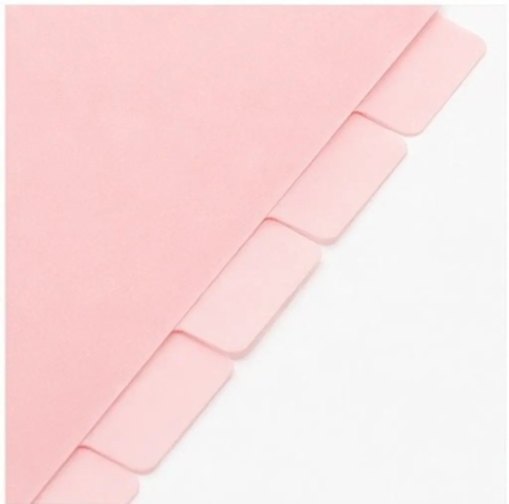 6Sheets Binder Index Dividers Aesthetic Clear Tabs Quick Sorting Planner Notebook Supplies Plastic Divider Tabs