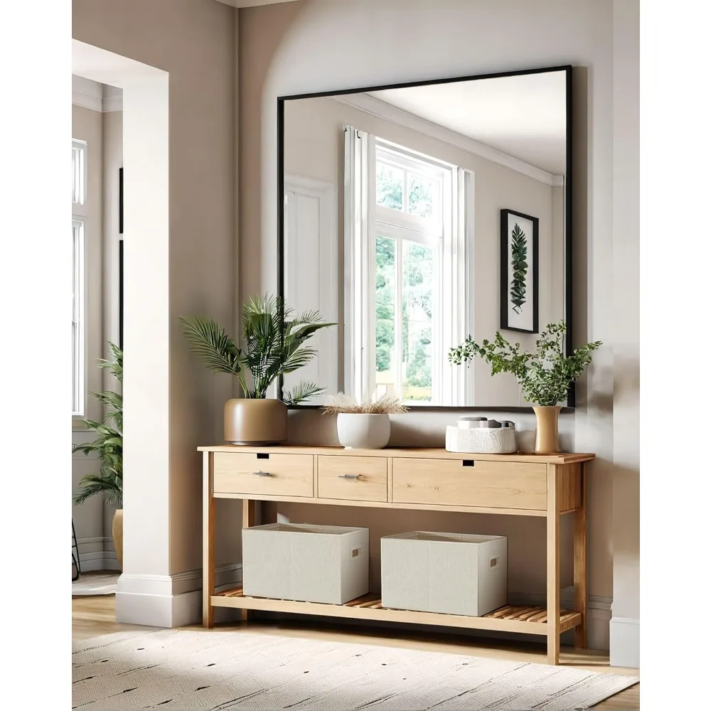 صناديق تخزين قماشية قوية للأرفف - مثالية لتنظيم الألعاب والملابس والكتب (مجموعة من 3 قطع، بيج)