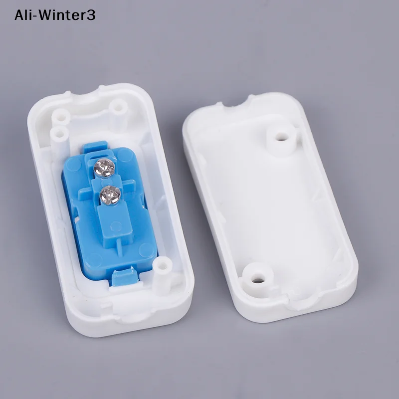 1/5PCS Small Rocker Button Wiring Switch White Hand Pinch Bedside Small Appliance Push Button Boat Shape Switch