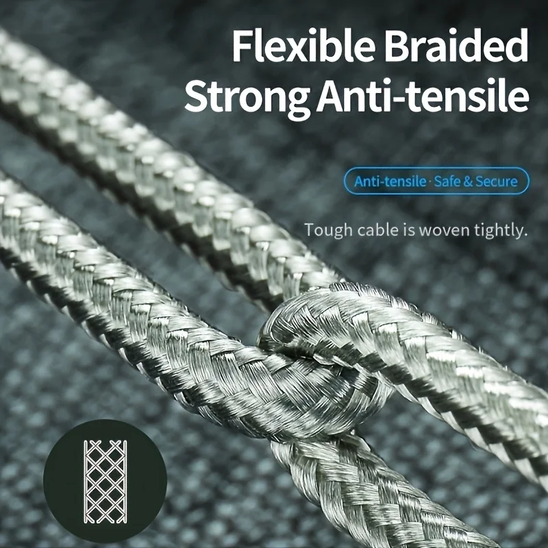 1 متر 2 متر 3 متر سبائك الألومنيوم USB إلى نوع C كابل شحن آيفون 15 16 17 برو ماكس سامسونج S24 شاومي ممن لهم كابل شحن #6