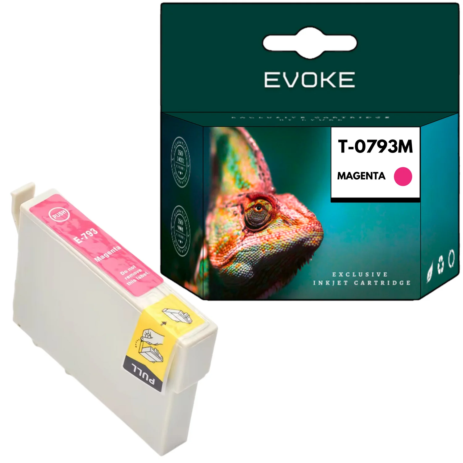 Evoke Compatibele Inkt voor Epson C13T07934010 T0793 Magenta 18 ml 760 Pagina's Stylus Photo Px650 660 700W 710W 720Wd 730Wd 800Fw 810Fw 820Fwd 830Fwd
