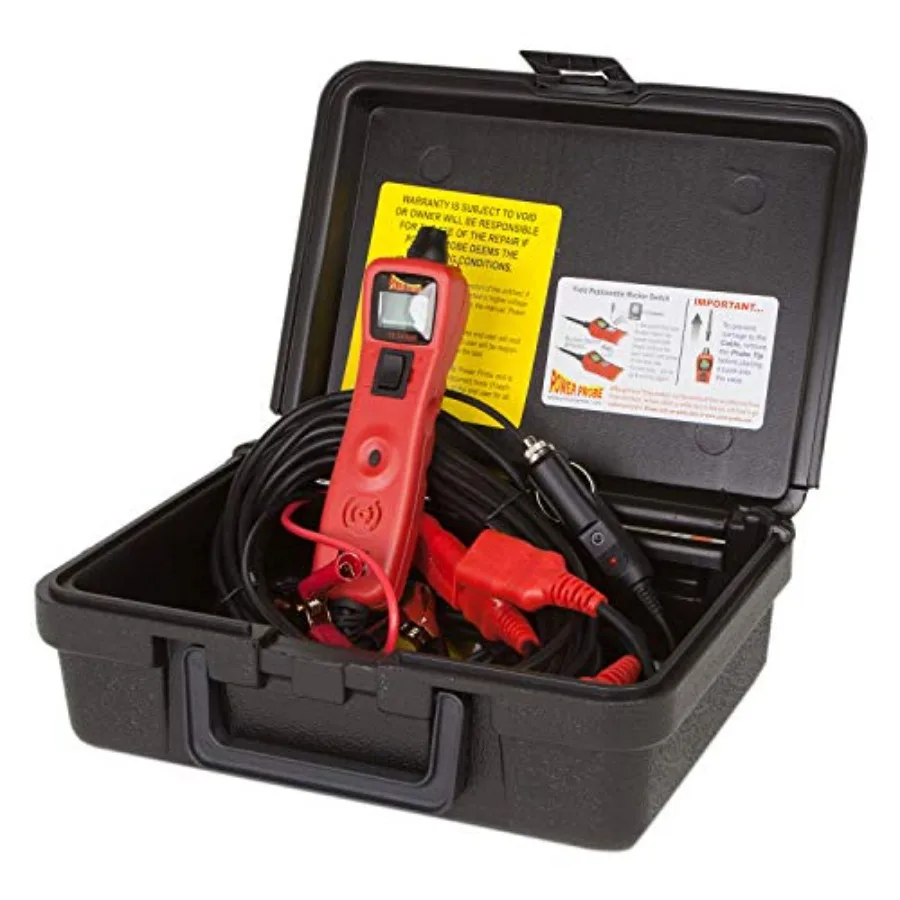 Power Probe III with Case and Accessories - Digital Volt Meter for Car Automotive Diagnostic Testing AC/DC Current and Resistan