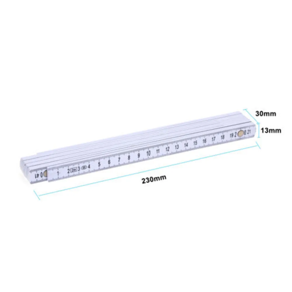 Slide Folding Ruler Ten-Parts 2Meters ABS Plastic Double Sided Fold Folding Measurements Measuring High Quality