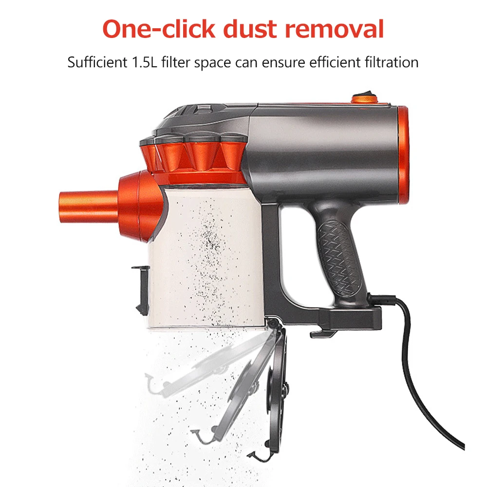 Wired vacuum cleaner Household Handheld 6m power cord Portable Small 18KPA Wet and Dry Dual Use 600W High Power Vacuum Machine
