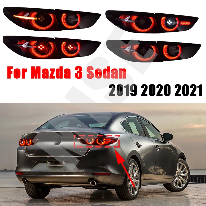 

Для Mazda 3 Sedan 2019 2020 2021 Авто левая и правая фонарь задняя фонарь