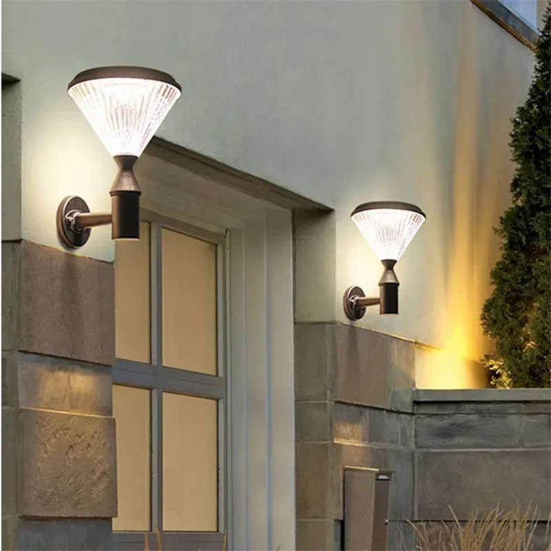 ULANI Contemporary Solar Outdoor Wall Lamps Simplicity Waterproof Creative Balcony Hallway Courtyard Villa Gate Hotel