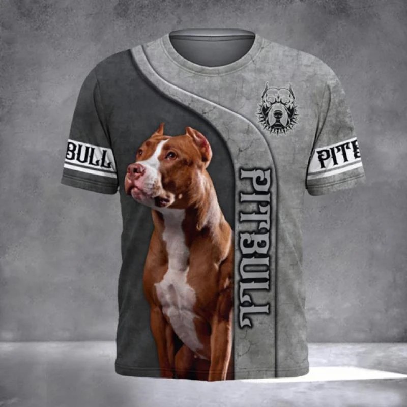 

3D Print Pet Dog Graphic T-Shirt For Men Clothing Summer Tops Short Sleeve Trendy Fashion Casual Oversized Unisex Tees Shirt