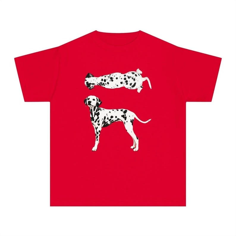 Dalmatian Dog Graphic T-shirt, Spotted Dog Lover Tee Oversized Unisex high quality Print T-shirts for Men Women Fashion Couples